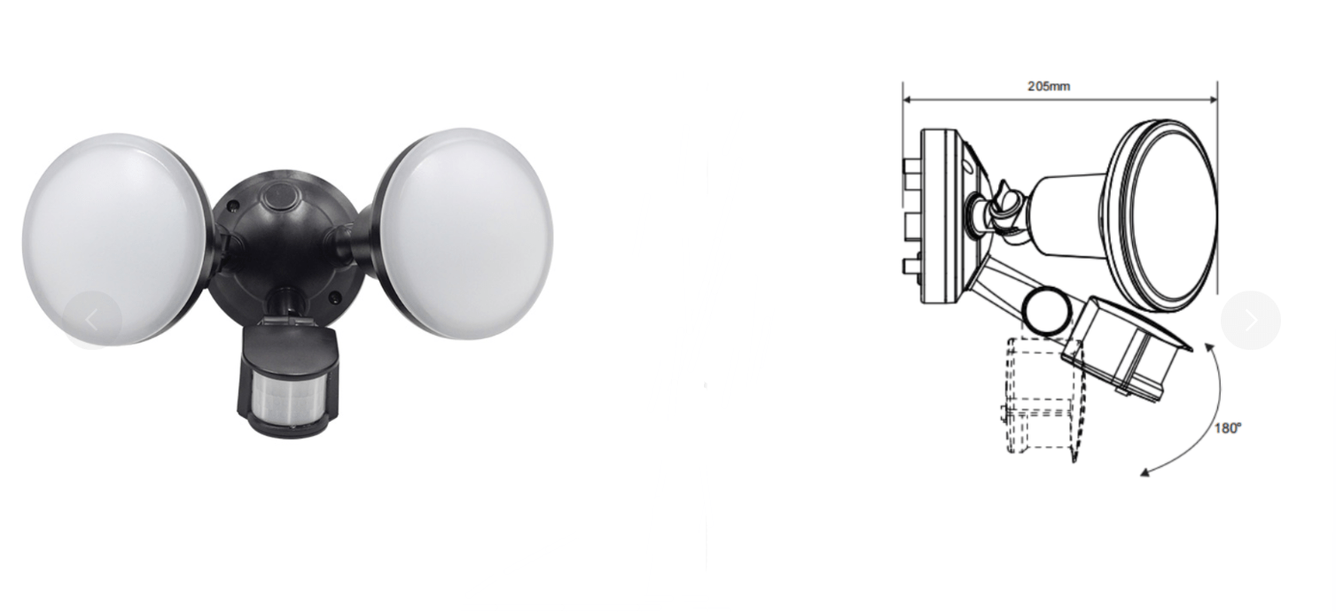 مصباح LED بمستشعر الأشعة تحت الحمراء PD-PIR2A - خيارك الذكي والموفر للطاقة