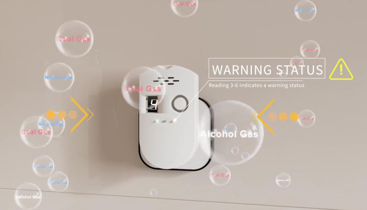 Ningbo Pdlux PD-GSV8 Smart Gas Alarm-نظام السلامة والكشف عن الغاز المتقدم