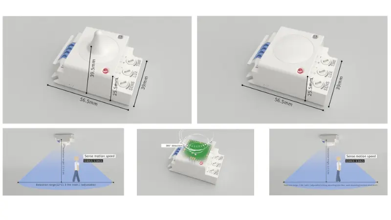 تطلق PDLUX مستشعرات الميكروويف PD-MV1029A وPD-MV1029B 5.8 جيجا هرتز للإضاءة الداخلية الذكية